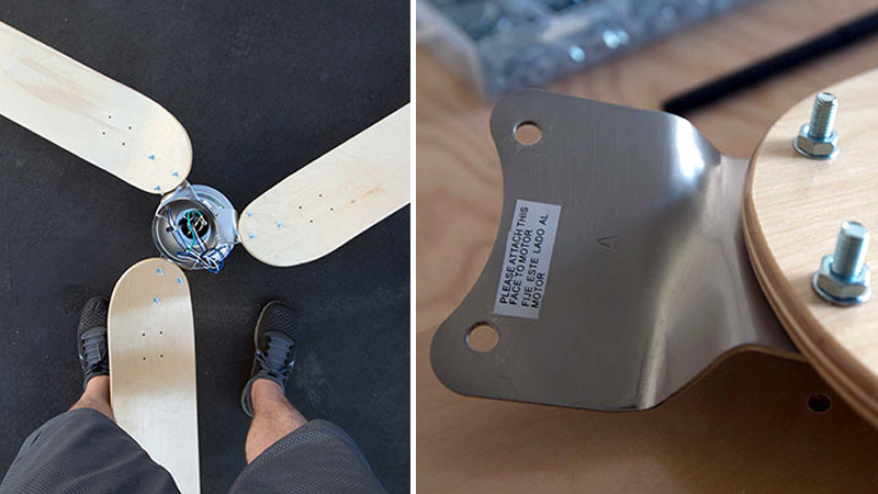 Illustration for article titled What's the Big Deal? This Skateboard Ceiling Fan Does 900s All Day Long